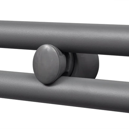 Portasciugamano Radiatore Riscaldamento Centrale Dritto 600x1160 mm Grigio - homemem39