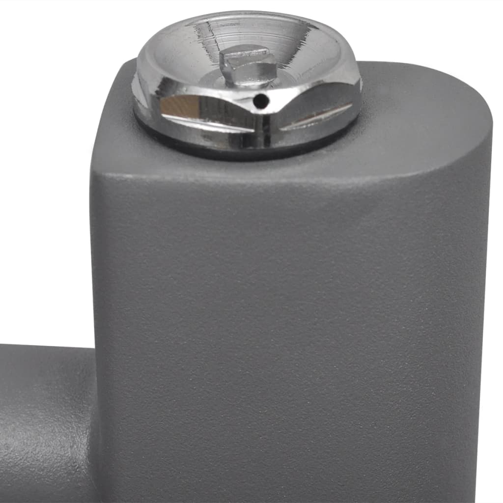 Portasciugamano Radiatore Riscaldamento Centrale Dritto 600x1160 mm Grigio - homemem39