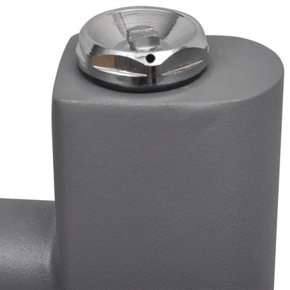 Portasciugamano Radiatore Riscaldamento Centrale Dritto 600x1160 mm Grigio - homemem39