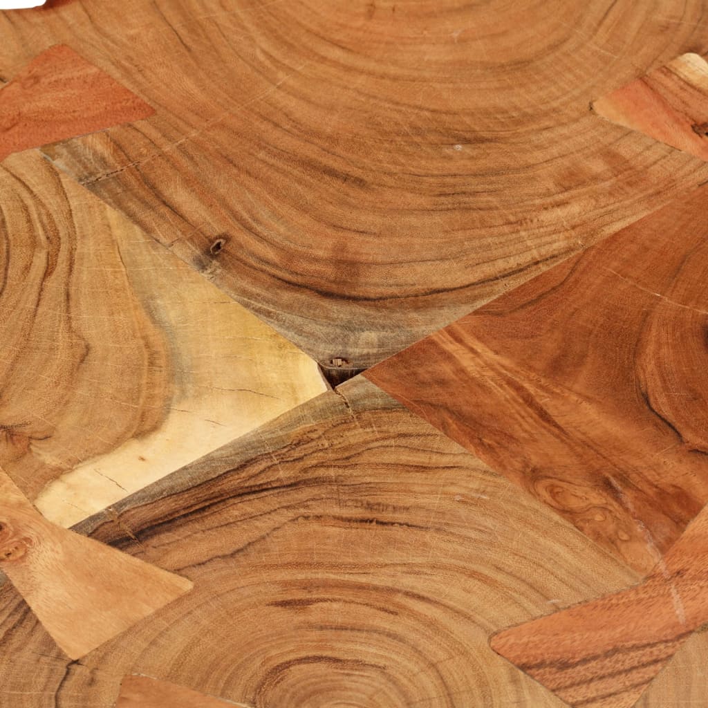 Tavolino da Caffè 35 cm 4 Tronchi in Legno Massello di Sheesham - homemem39
