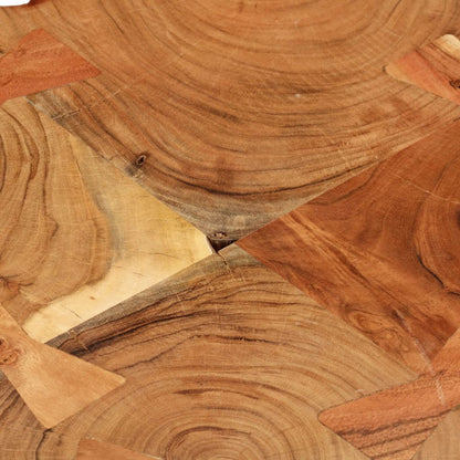 Tavolino da Caffè 35 cm 4 Tronchi in Legno Massello di Sheesham - homemem39
