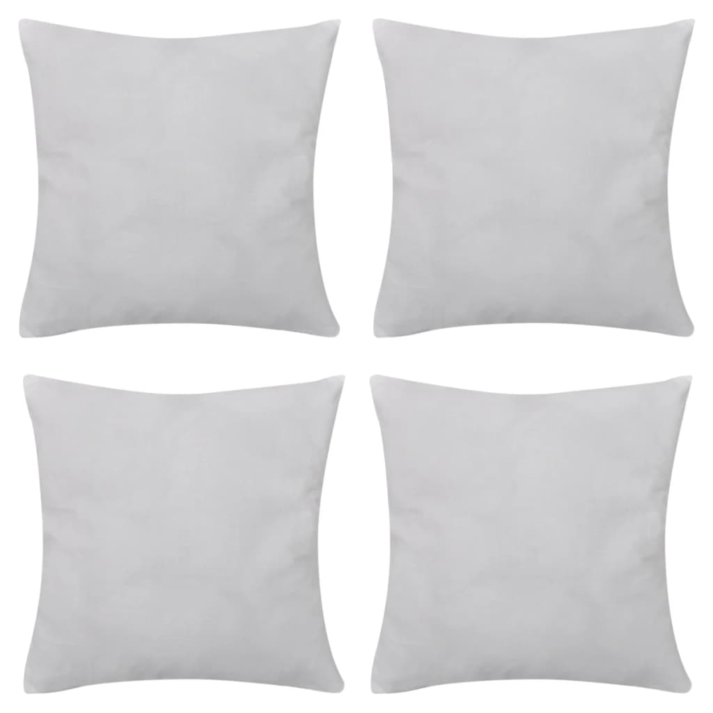 Set 4 Federe in cotone bianche 50 x 50 cm - homemem39