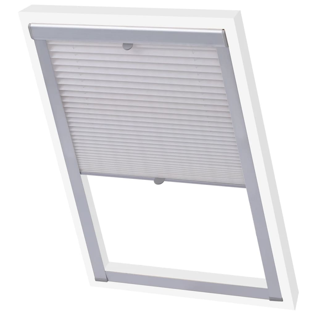 Tenda plissettata oscurante bianca C02 - homemem39