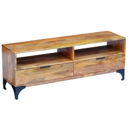 Mobile Porta TV in Legno di Mango 120x35x45 cm - homemem39