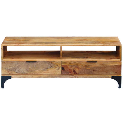 Mobile Porta TV in Legno di Mango 120x35x45 cm - homemem39
