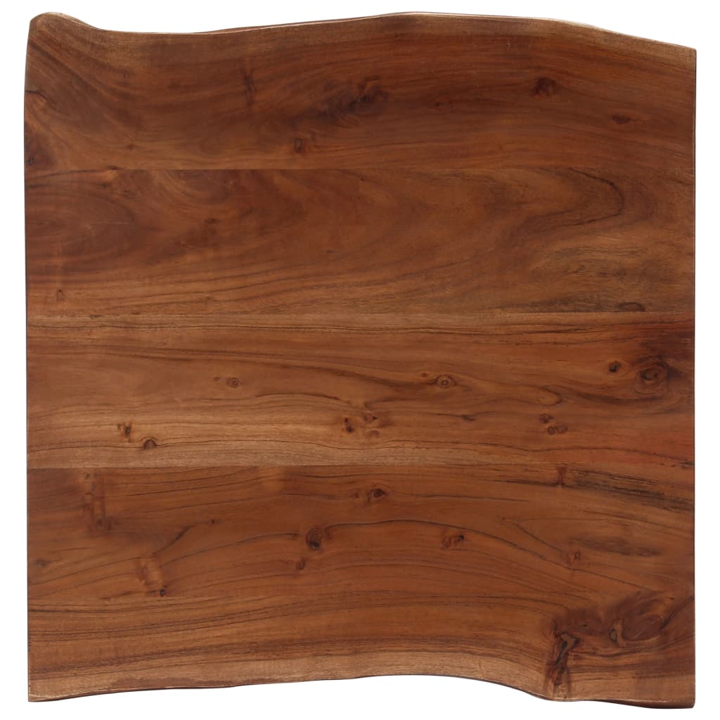 Tavolino da Caffè con Bordi Vivi 60x60x40 cm in Massello Acacia - homemem39