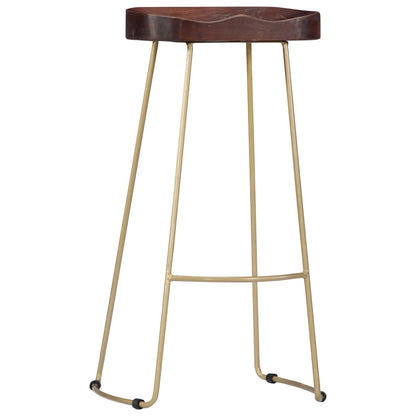 Sgabelli da Bar Gavin 2 pz Legno Massello di Mango - homemem39