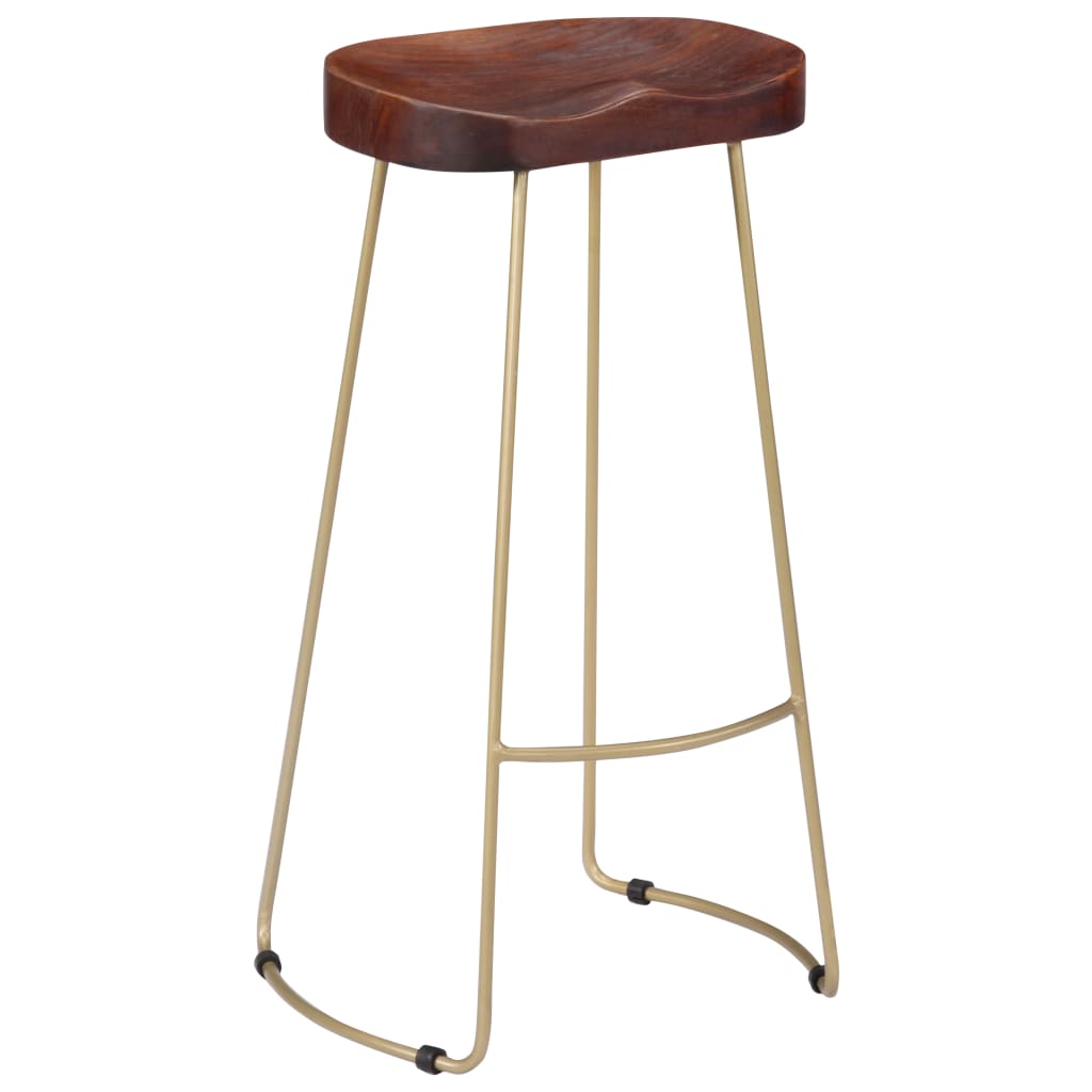 Sgabelli da Bar Gavin 2 pz Legno Massello di Mango - homemem39