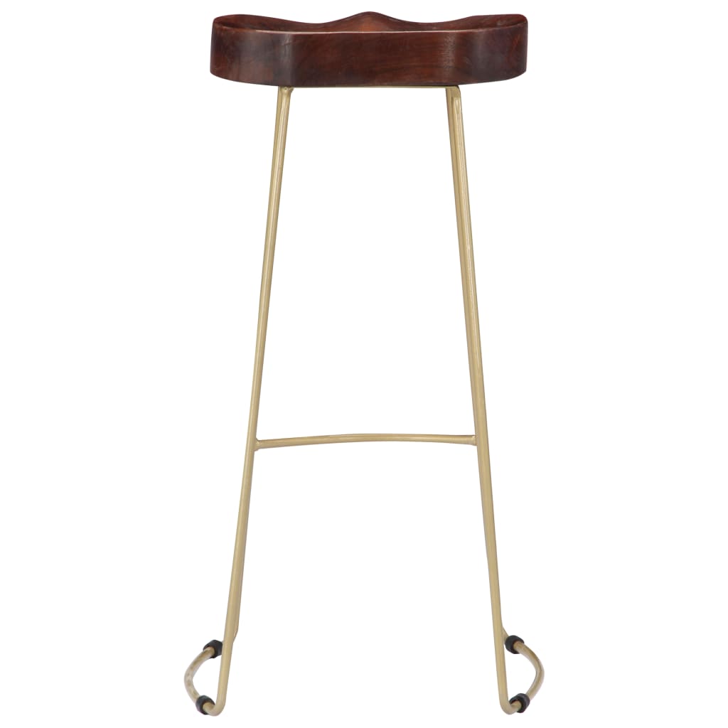 Sgabelli da Bar Gavin 2 pz Legno Massello di Mango - homemem39
