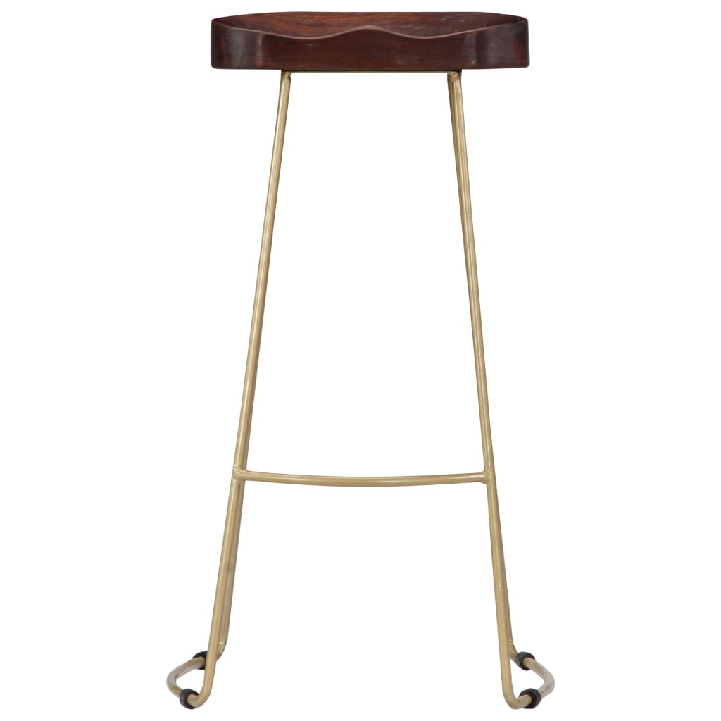 Sgabelli da Bar Gavin 2 pz Legno Massello di Mango - homemem39
