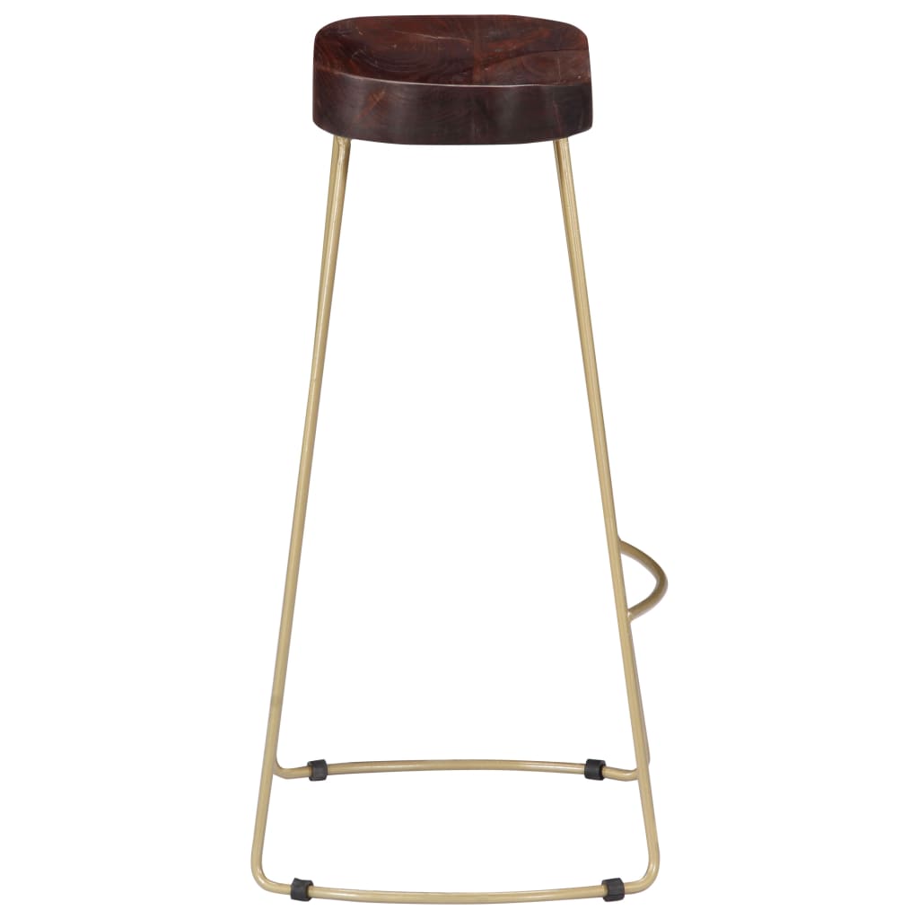 Sgabelli da Bar Gavin 2 pz Legno Massello di Mango - homemem39