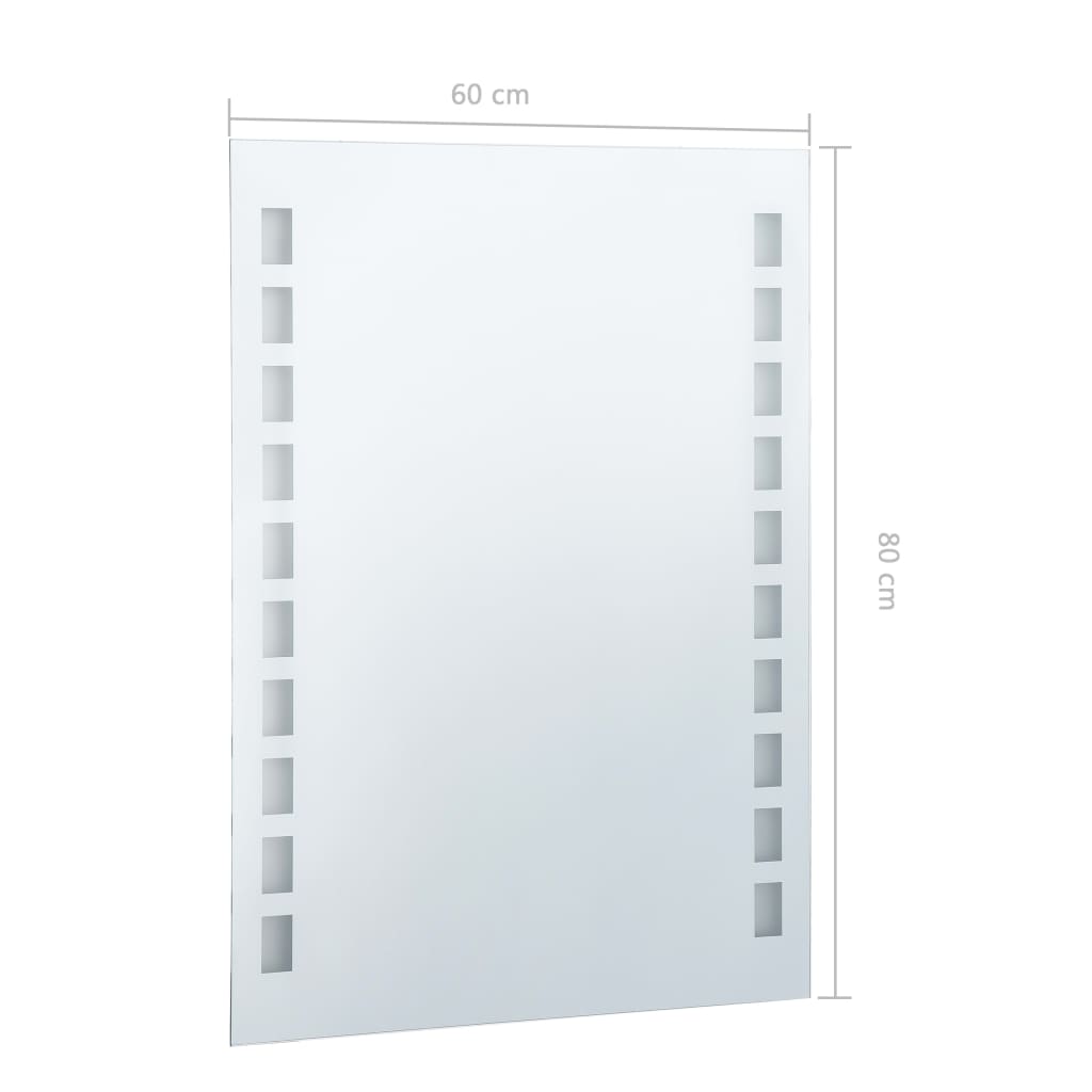 Specchio da Parete a LED per Bagno 60x80 cm - homemem39