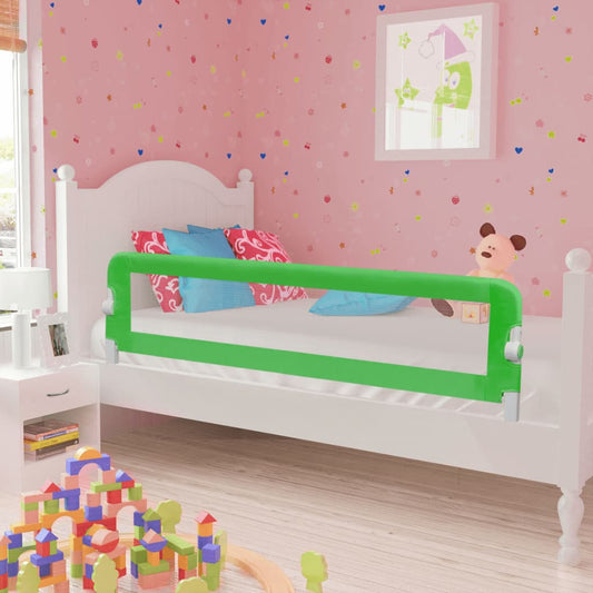 Sponde Letto per la Sicurezza dei Bambini 2 pz Verde 150x42 cm - homemem39