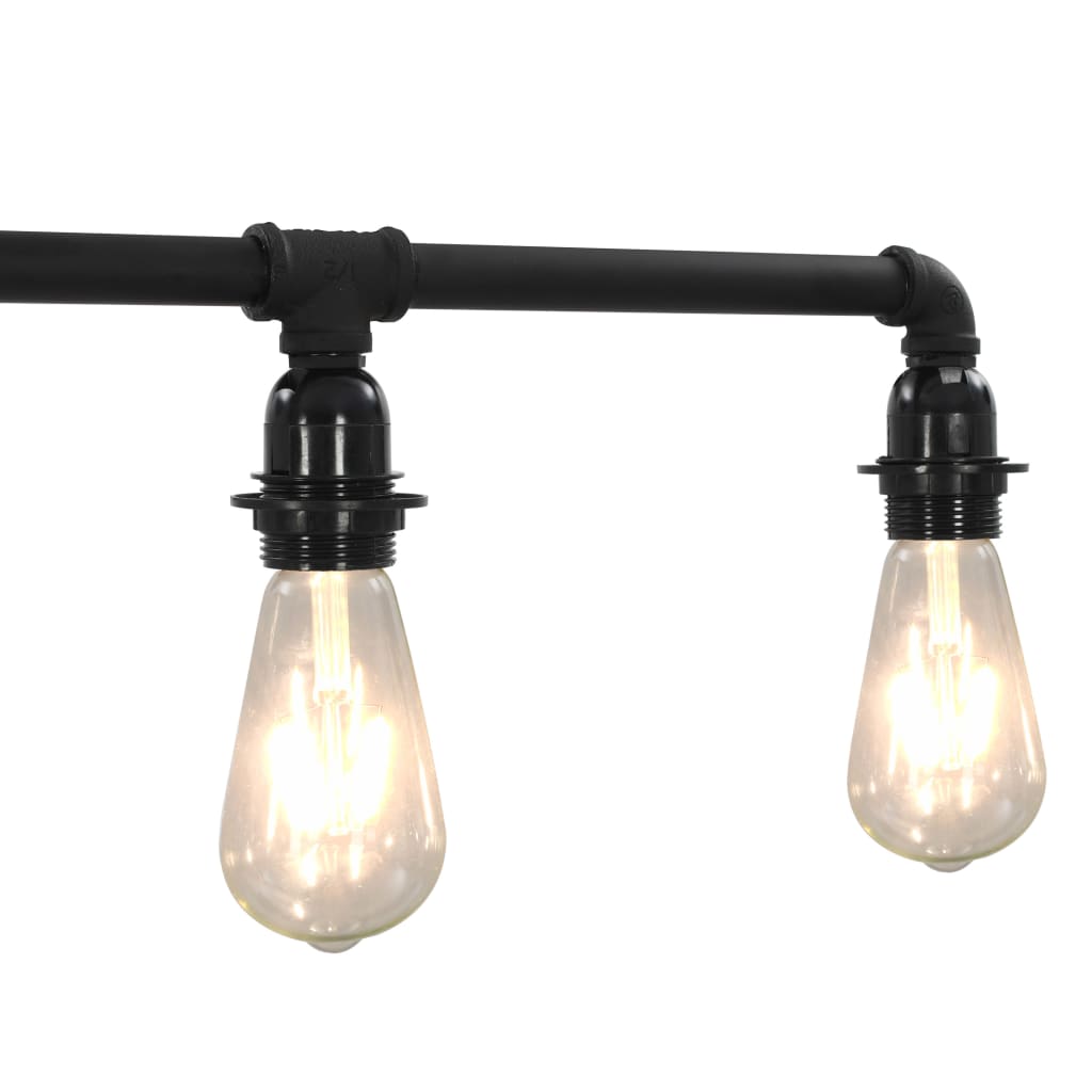 Lampadario Nero per 5 Lampadine E27 - homemem39