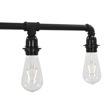 Lampadario Nero per 5 Lampadine E27 - homemem39