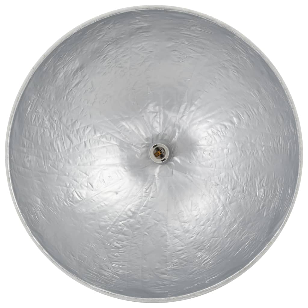 Lampadario da Soffitto Bianco e Argento Ø50 cm E27 - homemem39