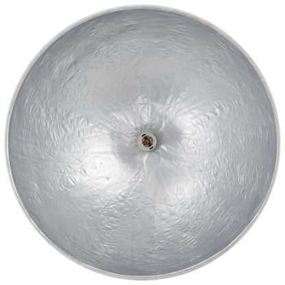 Lampadario da Soffitto Bianco e Argento Ø50 cm E27 - homemem39