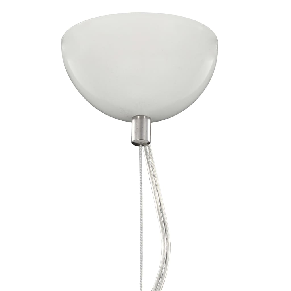 Lampadario da Soffitto Bianco e Argento Ø50 cm E27 - homemem39