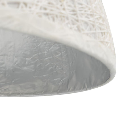 Lampadario da Soffitto Bianco e Argento Ø50 cm E27 - homemem39