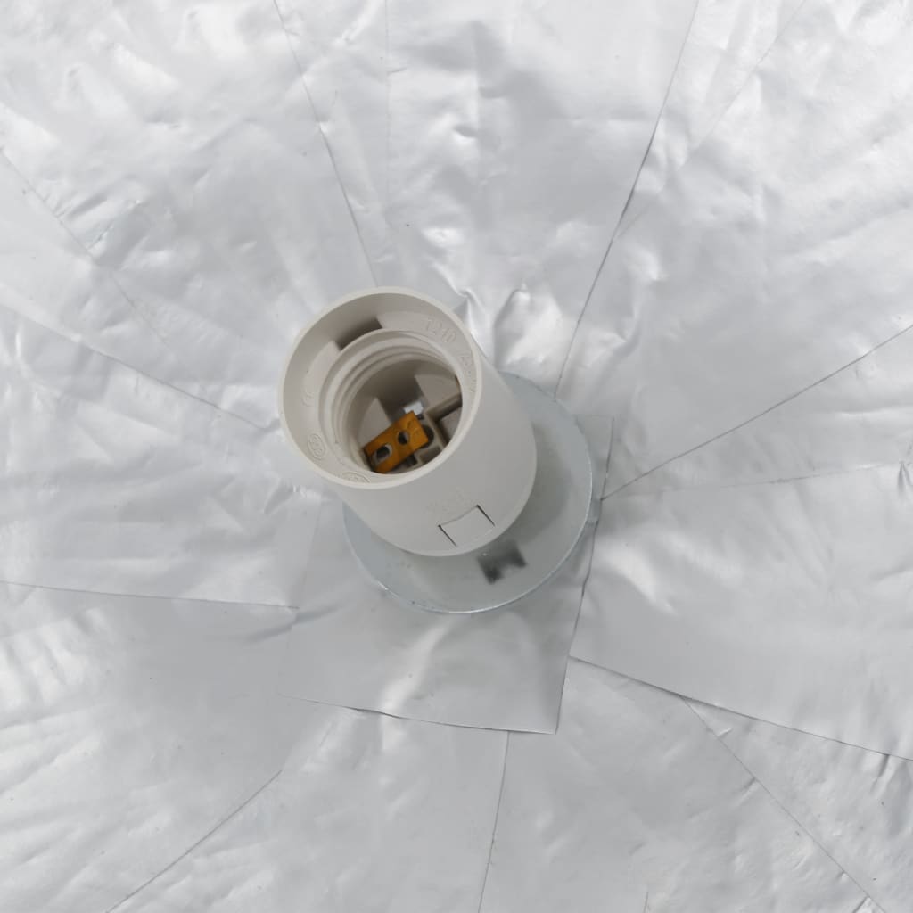 Lampadario da Soffitto Bianco e Argento Ø50 cm E27 - homemem39