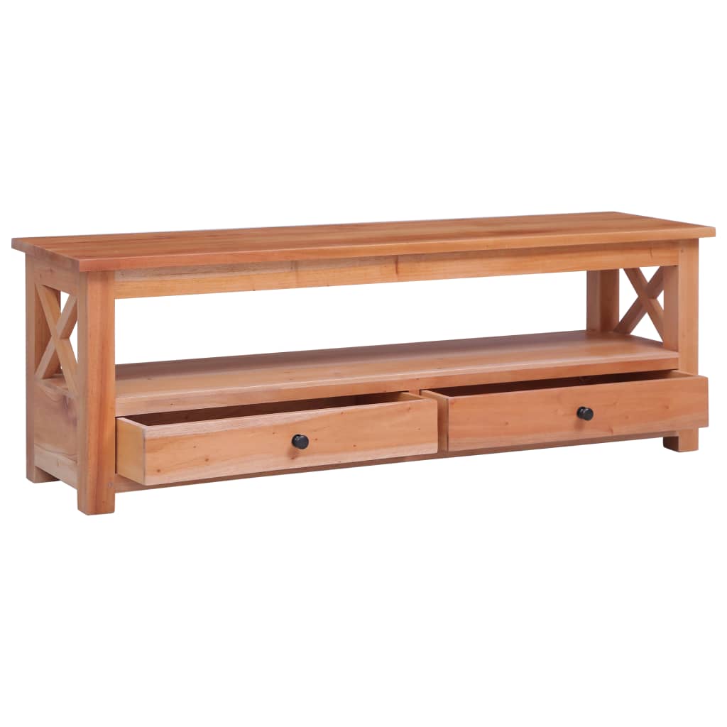 Mobile Porta TV 120x30x40 cm in Legno Massello di Mogano - homemem39