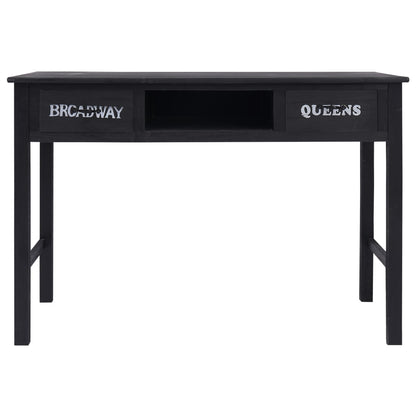 Tavolo Consolle Nero 110x45x76 cm in Legno - homemem39