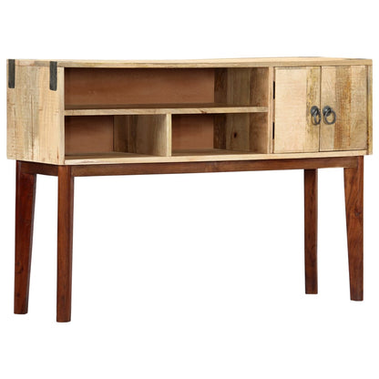 Tavolo Consolle 115x30x76 cm in Legno Massello di Mango Grezzo - homemem39