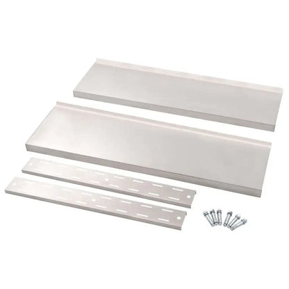 Mensola a Sospensione a 2 Livelli in Acciaio Inox 100x30 cm - homemem39