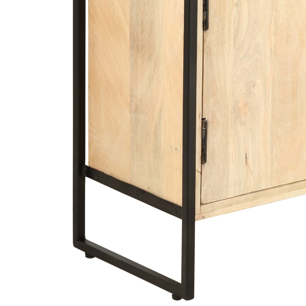 Libreria a 4 Livelli Legno Massello di Mango 124x30x180 cm - homemem39