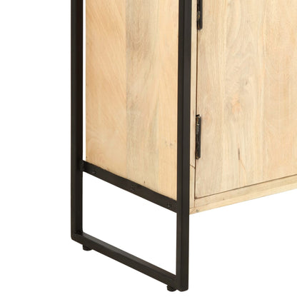 Libreria a 4 Livelli Legno Massello di Mango 124x30x180 cm - homemem39