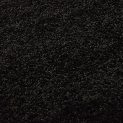Tappeto Shaggy a Pelo Lungo 120 cm Nero - homemem39