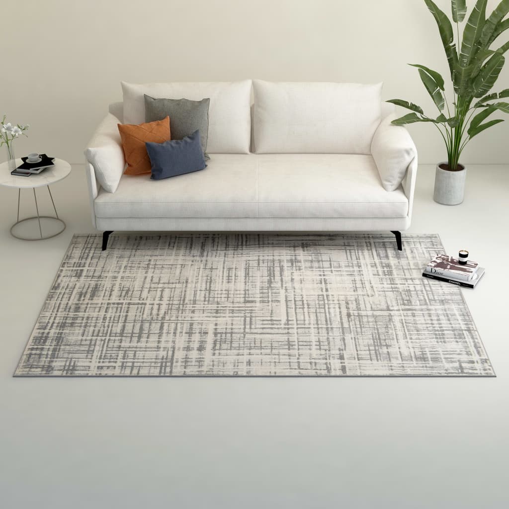 Tappeto Stampato Beige 120x170 cm in Poliestere - homemem39