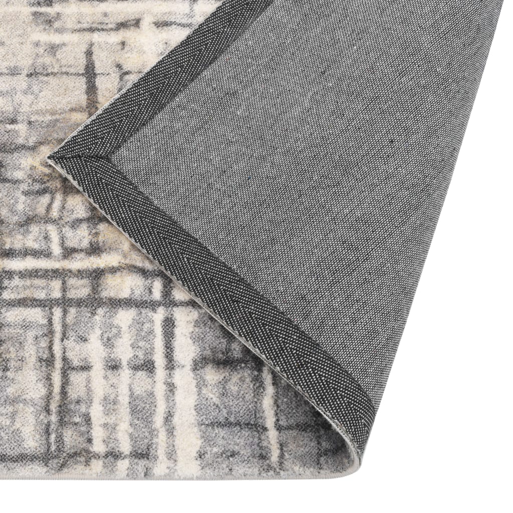 Tappeto Stampato Beige 120x170 cm in Poliestere - homemem39