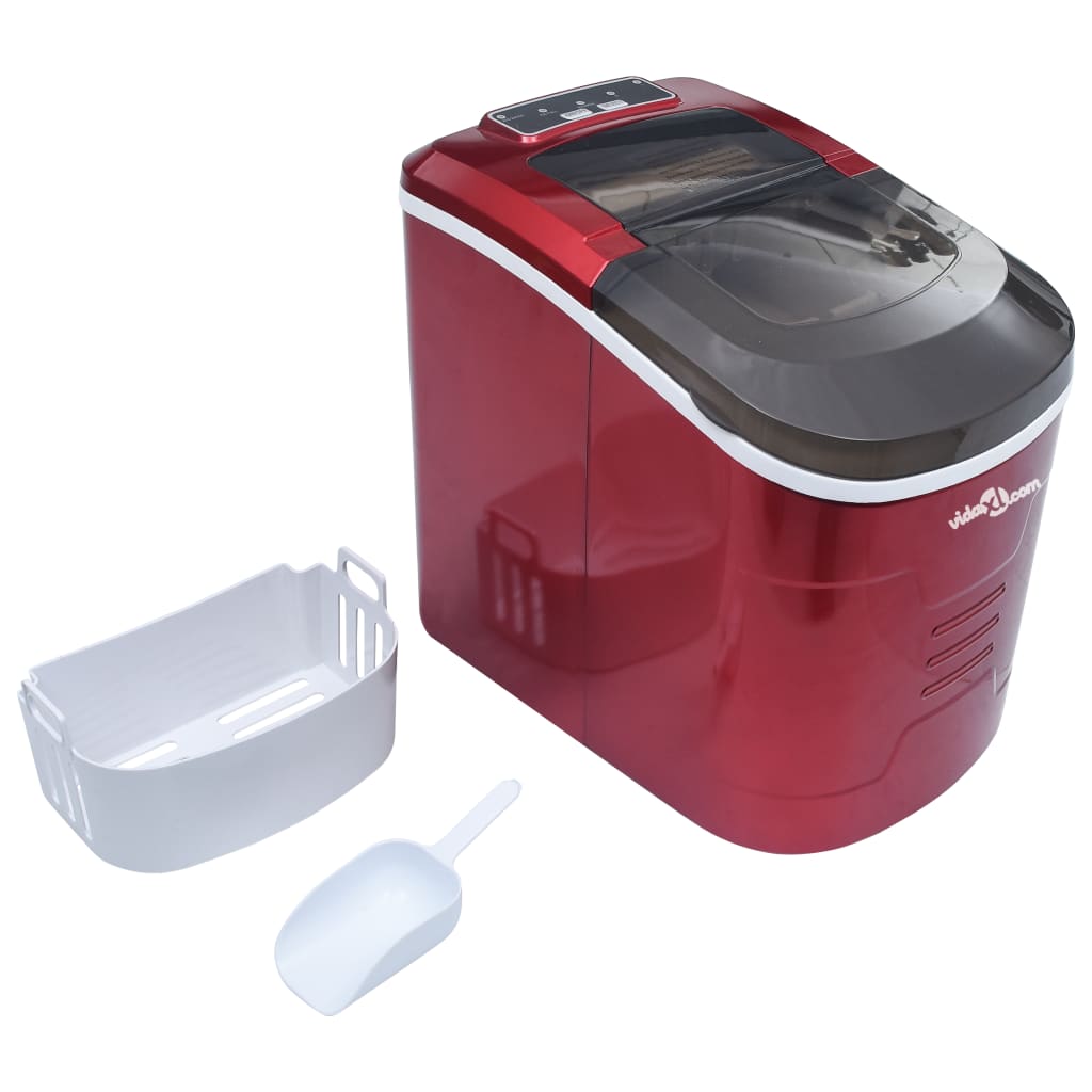 Macchina per il Ghiaccio Rossa 2,4 L 15 kg / 24 h - homemem39