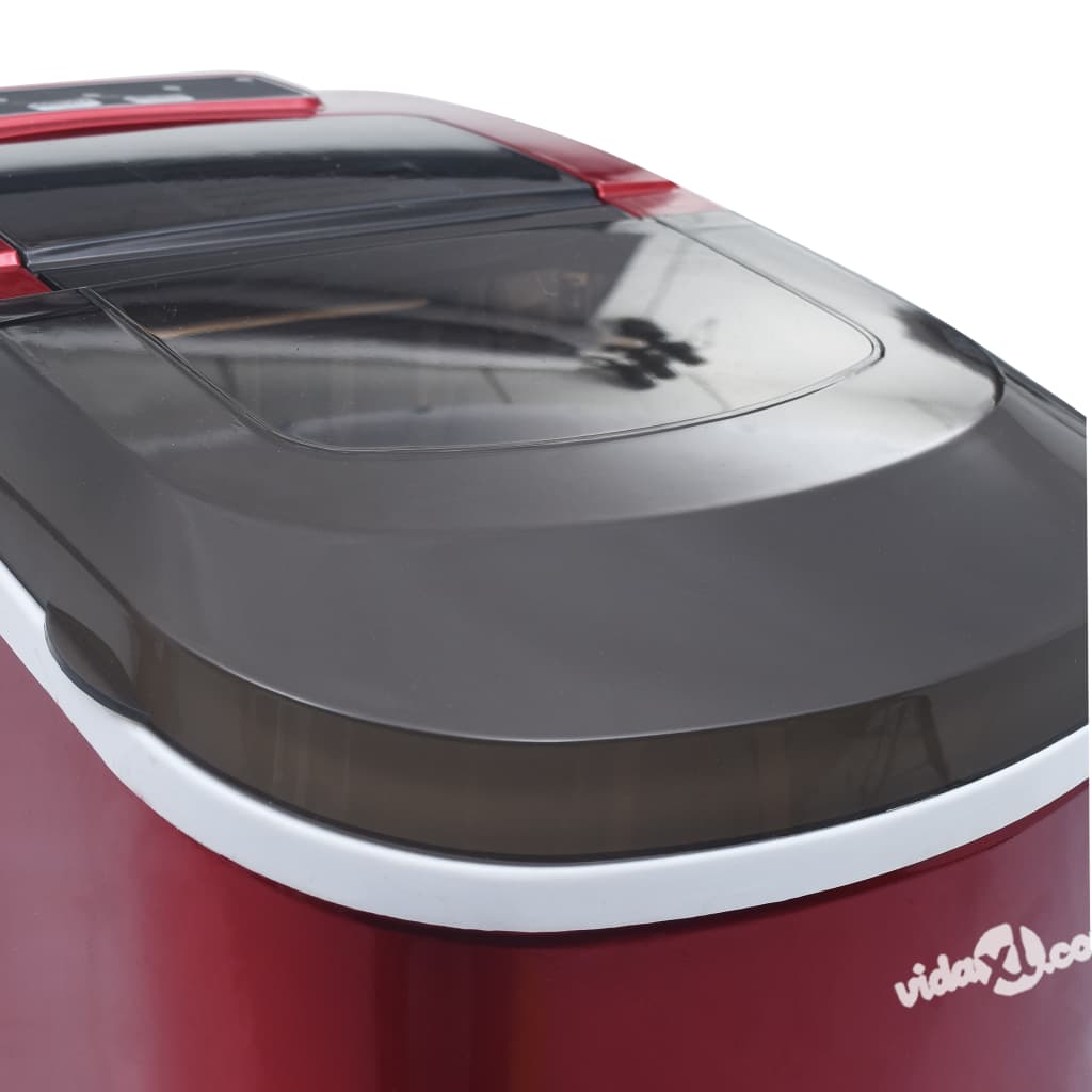 Macchina per il Ghiaccio Rossa 2,4 L 15 kg / 24 h - homemem39