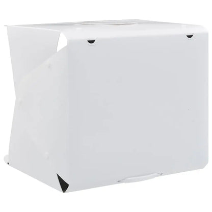 Light Box per Studio Foto a LED 40x34x37 cm in Plastica Bianco - homemem39