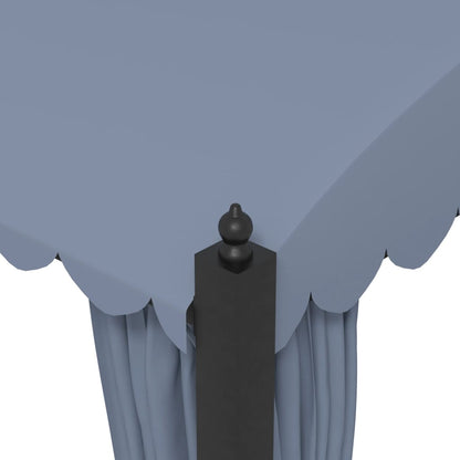 Gazebo con Tende 3x4 cm Antracite in Acciaio - homemem39
