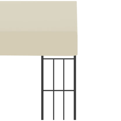 Gazebo a Parete 3x3 m Crema in Tessuto - homemem39