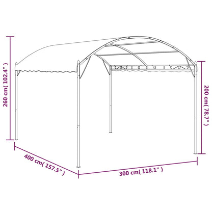 Gazebo in Tessuto Crema - homemem39