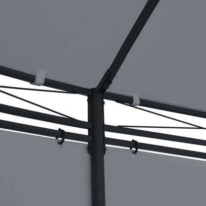 Gazebo con Tende 520x349x255 cm Antracite - homemem39