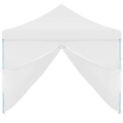 Tenda Pieghevole Pop-Up con 8 Pareti Laterali 3x9 m Bianca - homemem39