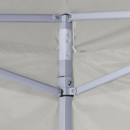 Gazebo Professionale Pieghevole con 4 Pareti 2x2m Acciaio Crema - homemem39