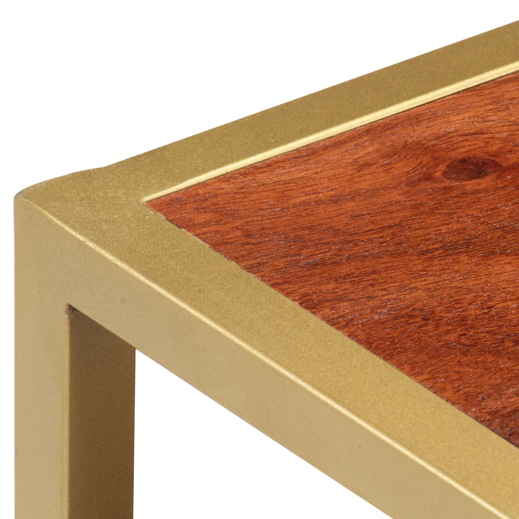 Tavolino da Caffè 90x50x40 cm in Legno Massello di Acacia - homemem39