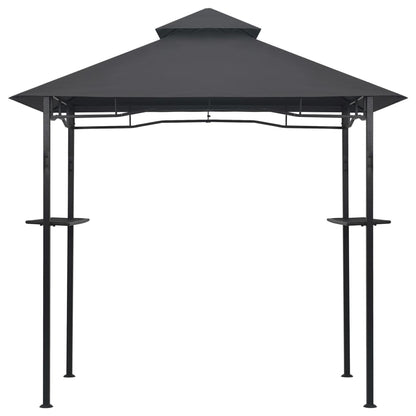 Gazebo per Barbecue 240x150x255 cm Antracite in Acciaio - homemem39