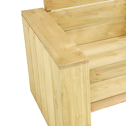 Sedia da Giardino 89x76x76 cm in Legno di Pino Impregnato - homemem39