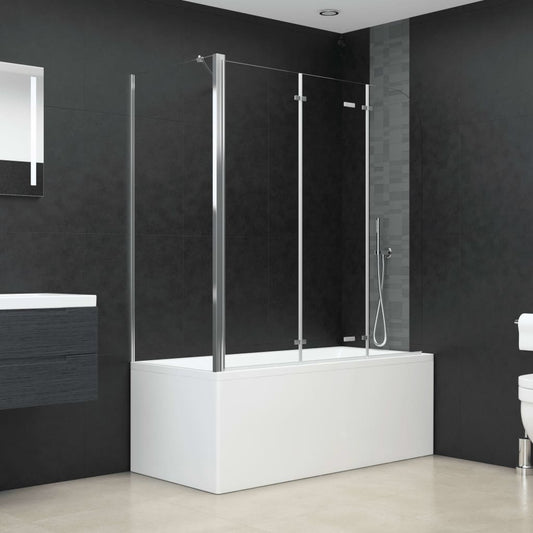 Cabina da Bagno 120x69x130 cm in Vetro Temperato Trasparente - homemem39