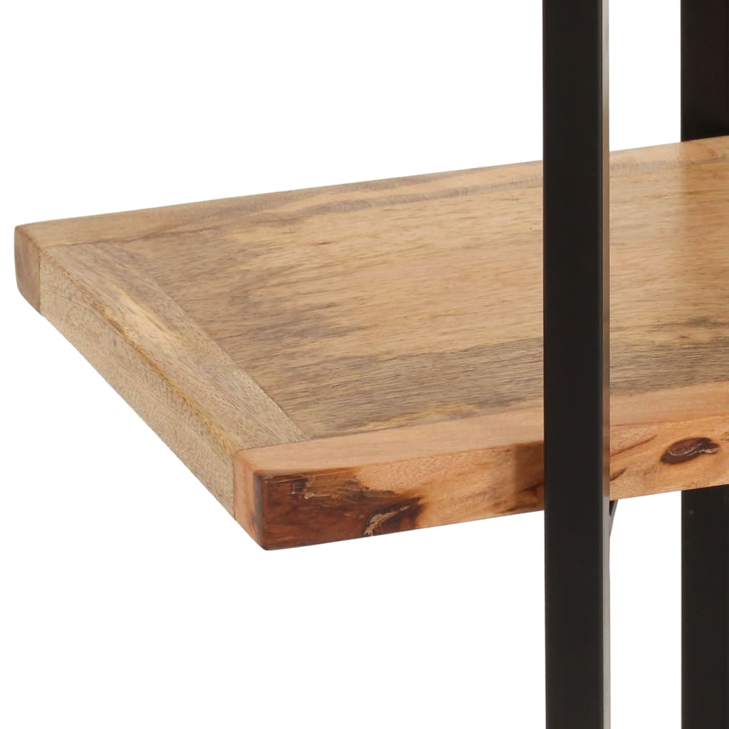 Libreria a 4 Livelli 160x35x160 cm in Legno Massello di Mango - homemem39