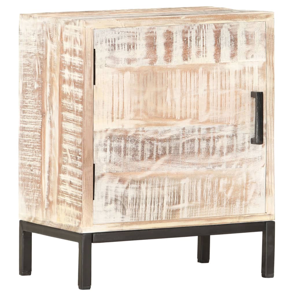Comodino 40x30x50 cm in Legno Massello di Acacia - homemem39