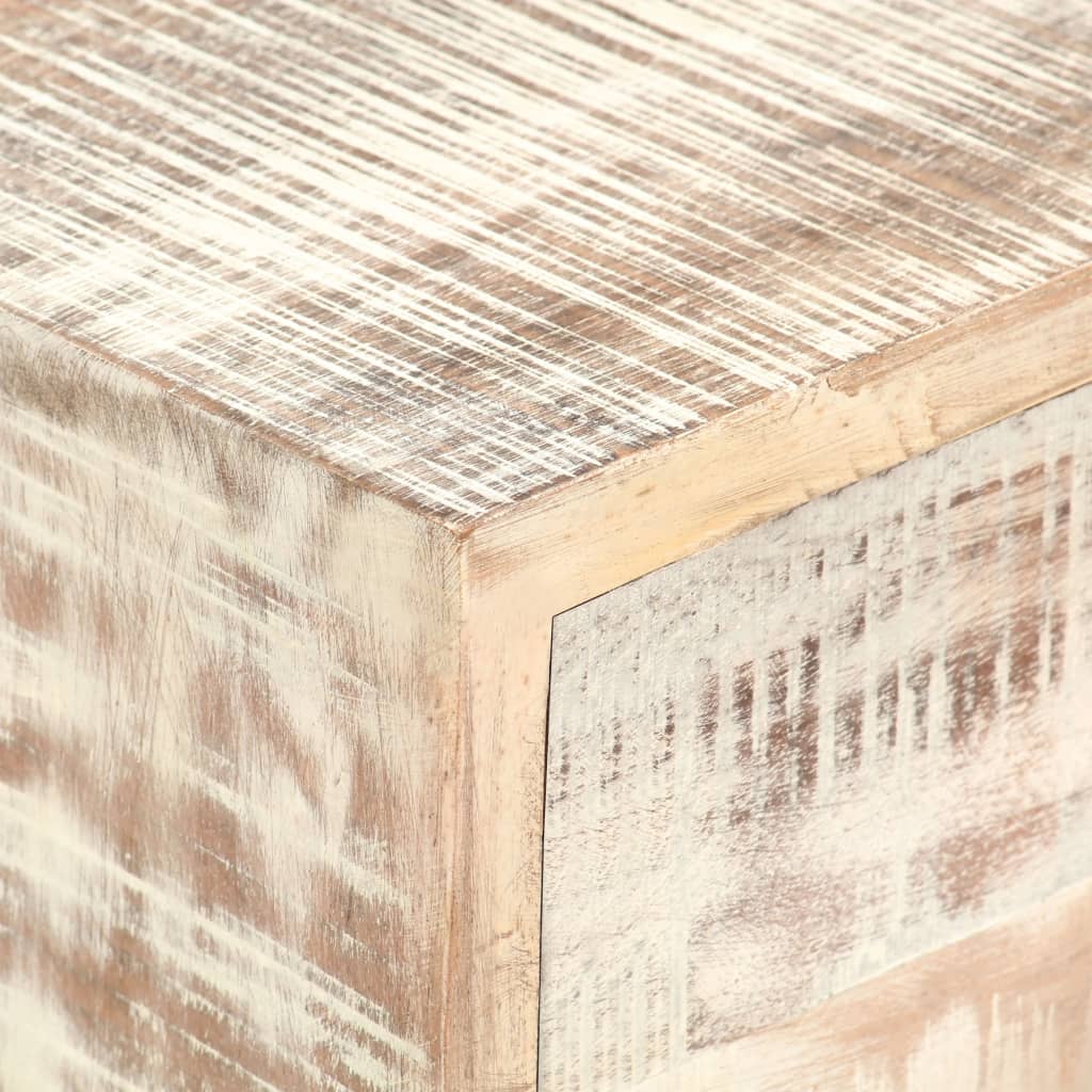 Comodino 40x30x50 cm in Legno Massello di Acacia - homemem39