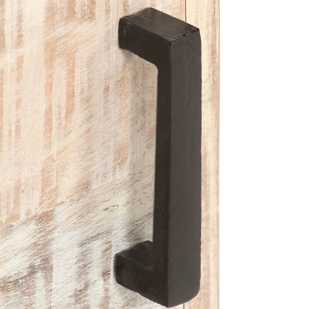 Comodino 40x30x50 cm in Legno Massello di Acacia - homemem39